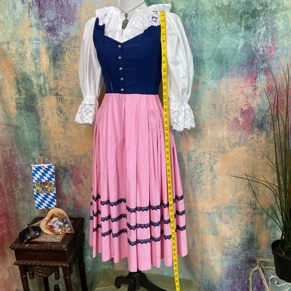 📌 Original traditional high-quality Bavarian Dirndl with Blouse and Apron - Picture 7 of 14